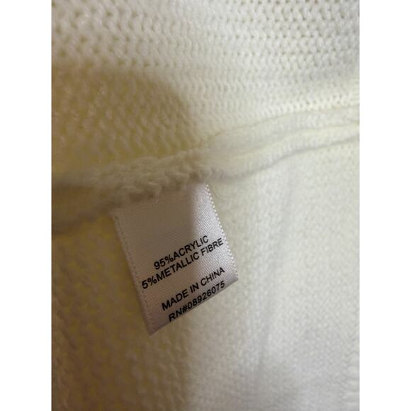 Birch NY Size XL Cream Colored Sweater Dress Long Sleeves High Neck - Picture 4 of 6